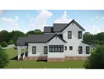 Modern Farmhouse Plan Side View Photo 01 - Splendor Creek Farmhouse 167D-0009 - Shop House Plans and More