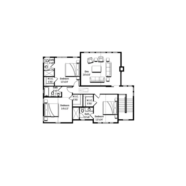 Luxury House Plan Second Floor - Unity Hill Modern Farmhouse 167D-0010 - Shop House Plans and More