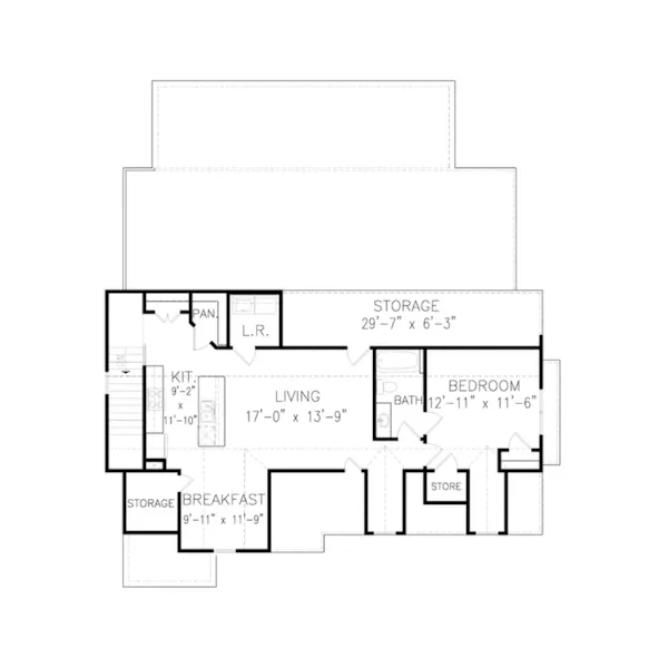 Traditional Project Plan Second Floor 168D-7501