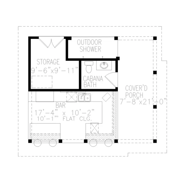 Modern FarmProject Plan First Floor 168D-7503