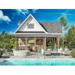 Mountain House Plan Front of House 168D-7503