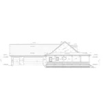 Cabin & Cottage House Plan Left Elevation - Morgans Point Country Home 170D-0001 - Shop House Plans and More