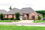 Country French House Plan Front of Home - Pinehurst Way Ranch Home 170D-0002 - Shop House Plans and More