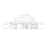 Country French House Plan Rear Elevation - Pinehurst Way Ranch Home 170D-0002 - Shop House Plans and More