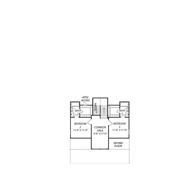 Farmhouse Plan Second Floor - Sanders Lake Modern Farmhouse 170D-0003 - Shop House Plans and More