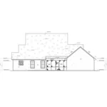 Farmhouse Plan Rear Elevation - Sanders Lake Modern Farmhouse 170D-0003 - Shop House Plans and More