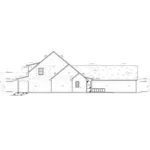 Farmhouse Plan Right Elevation - Sanders Lake Modern Farmhouse 170D-0003 - Shop House Plans and More