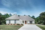 Modern House Plan Front of Home - Upton Lane Ranch Home 170D-0004 - Shop House Plans and More