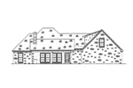 Country House Plan Left Elevation - Darion Creek Ranch Home 170D-0006 - Search House Plans and More