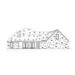 Ranch House Plan Left Elevation - Darion Creek Ranch Home 170D-0006 - Search House Plans and More