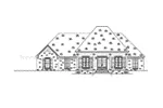 Country French House Plan Front Elevation - 170D-0008 - Shop House Plans and More