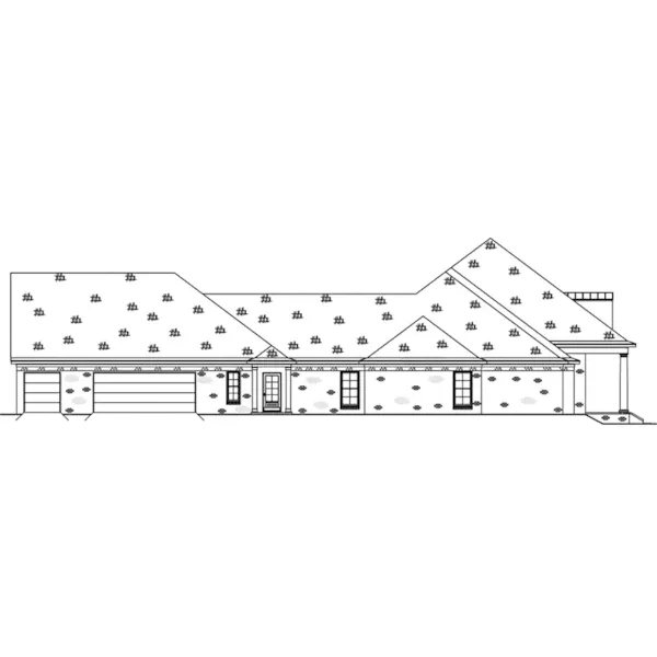 Traditional House Plan Left Elevation - 170D-0009 - Shop House Plans and More