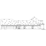 Traditional House Plan Left Elevation - 170D-0009 - Shop House Plans and More