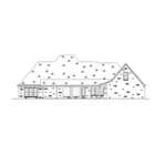 Traditional House Plan Rear Elevation - 170D-0009 - Shop House Plans and More