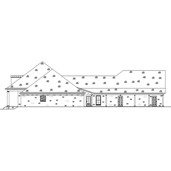 Traditional House Plan Right Elevation - 170D-0009 - Shop House Plans and More