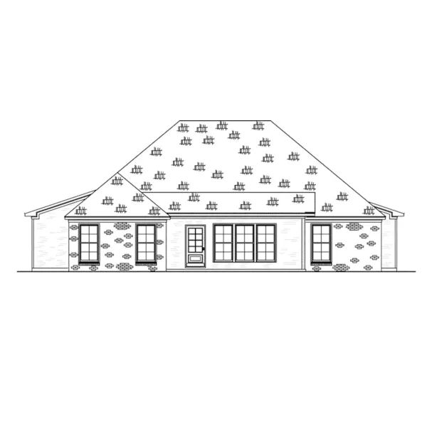 European House Plan Rear Elevation - 170D-0010 - Shop House Plans and More