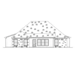 European House Plan Rear Elevation - 170D-0010 - Shop House Plans and More