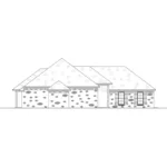 Ranch House Plan Left Elevation - Bowman Creek Ranch Home 170D-0011 - Shop House Plans and More