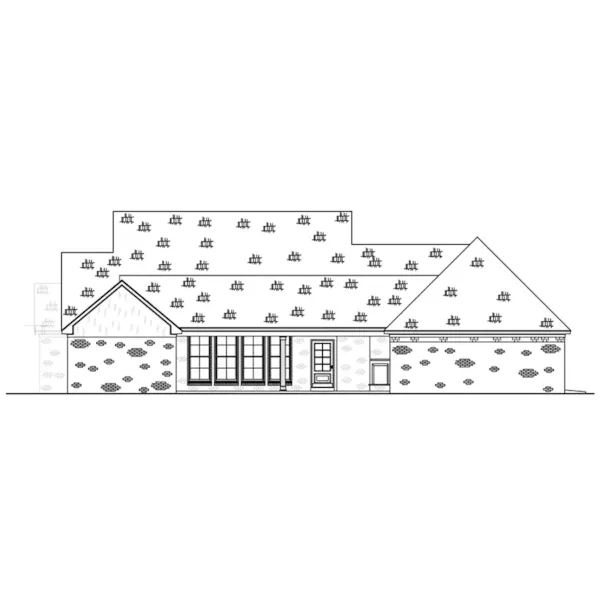 Farmhouse Plan Rear Elevation - 170D-0012 - Shop House Plans and More