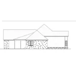 Ranch House Plan Left Elevation - 170D-0013 - Shop House Plans and More