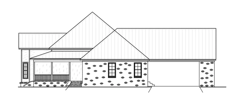 Traditional House Plan Right Elevation - 170D-0013 - Shop House Plans and More
