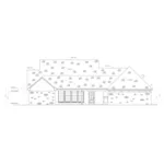 Country House Plan Rear Elevation - Tanner Hill Acadian Home 170D-0014 - Shop House Plans and More