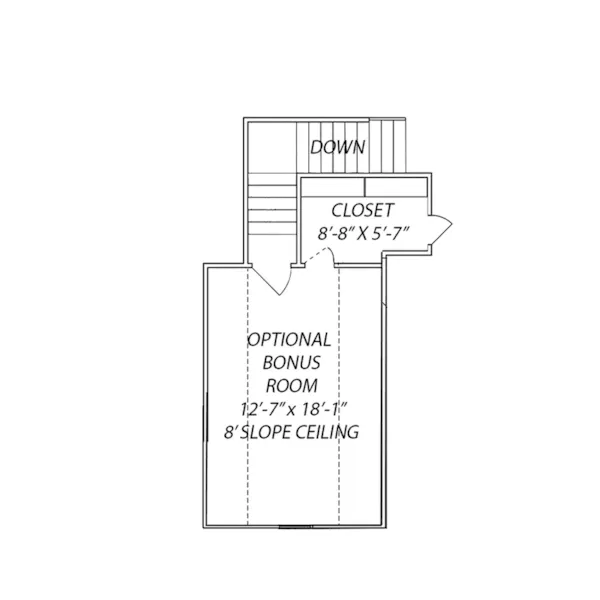 Traditional House Plan Bonus Room - 170D-0015 - Shop House Plans and More