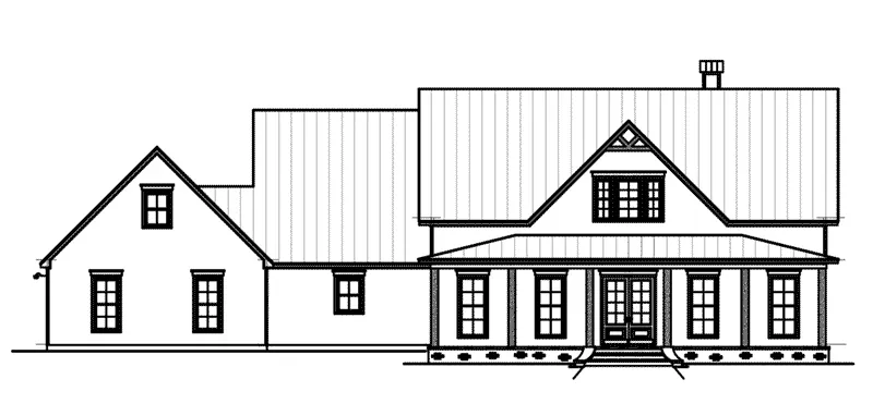 Southern House Plan Front Elevation - Aster Lane Country Home 170D-0016 - Shop House Plans and More