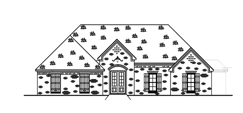 European House Plan Front Elevation - Dogwood Path Ranch Home 170D-0023 - Shop House Plans and More