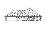 Ranch House Plan Right Elevation - Dogwood Path Ranch Home 170D-0023 - Shop House Plans and More