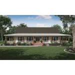 Ranch House Plan Front of House 170D-0018