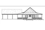 Traditional House Plan Left Elevation - 170D-0018 - Shop House Plans and More