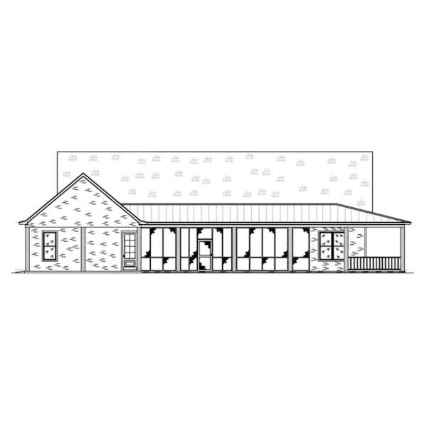 Country House Plan Rear Elevation - 170D-0018 - Shop House Plans and More