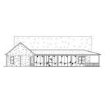 Country House Plan Rear Elevation - 170D-0018 - Shop House Plans and More