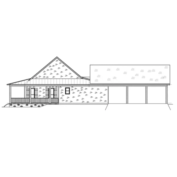 Country House Plan Right Elevation - 170D-0018 - Shop House Plans and More