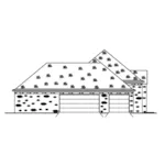 Ranch House Plan Left Elevation - 170D-0019 - Shop House Plans and More