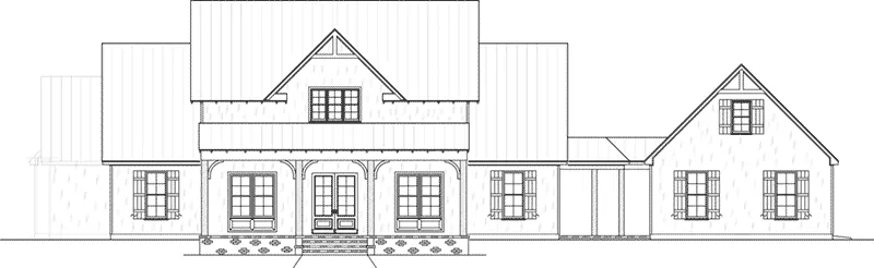 Farmhouse Plan Front Elevation - 170D-0020 - Shop House Plans and More