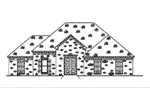Country French House Plan Front Elevation - 170D-0021 - Shop House Plans and More