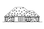 Country French House Plan Rear Elevation - 170D-0021 - Shop House Plans and More