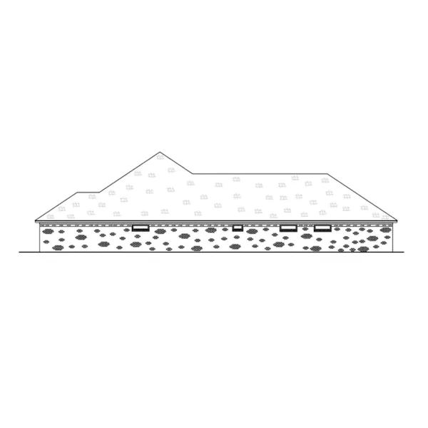 Traditional House Plan Left Elevation - 170D-0022 - Shop House Plans and More