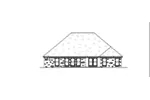 Ranch House Plan Rear Elevation - 170D-0022 - Shop House Plans and More