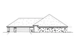 Ranch House Plan Right Elevation - 170D-0022 - Shop House Plans and More
