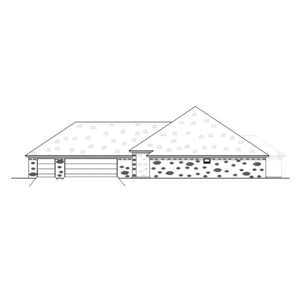 Traditional House Plan Right Elevation - 170D-0022 - Shop House Plans and More