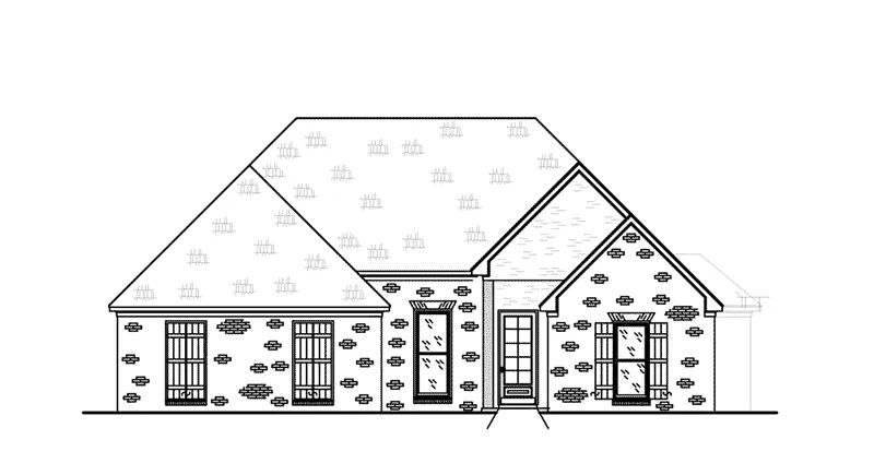 Country French House Plan Front Elevation - 170D-0023 - Shop House Plans and More