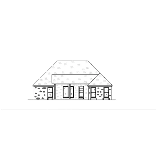 Southern House Plan Rear Elevation - 170D-0023 - Shop House Plans and More