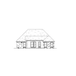 Southern House Plan Rear Elevation - 170D-0023 - Shop House Plans and More