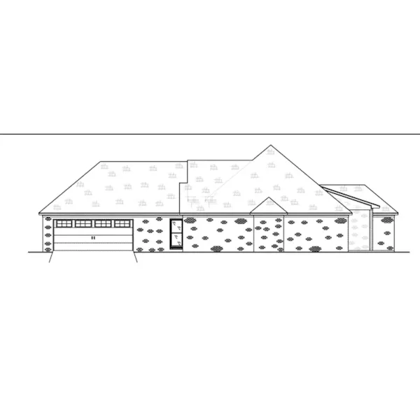 Southern House Plan Right Elevation - 170D-0023 - Shop House Plans and More