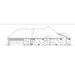 Southern House Plan Right Elevation - 170D-0023 - Shop House Plans and More