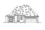 Ranch House Plan Front Elevation - 170D-0024 - Shop House Plans and More
