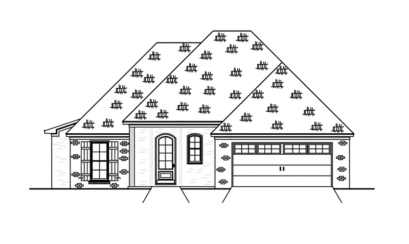 Country French House Plan Front Elevation - 170D-0024 - Shop House Plans and More